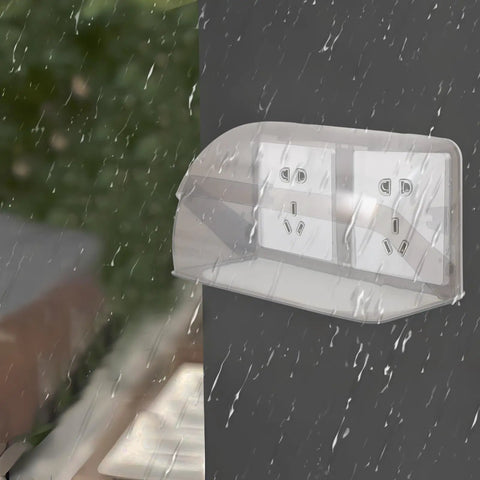 Badass Wall Mount Outlet Cover Heavy Duty Waterproof Box For Ev Charge Stations protecting sockets from rain outdoors.
