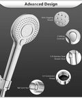 Filtered Shower Head With Handheld For High Pressure Cleansing, 3 Spray Modes, 60 Inch Hose, 15 Stage Water Softener Filters