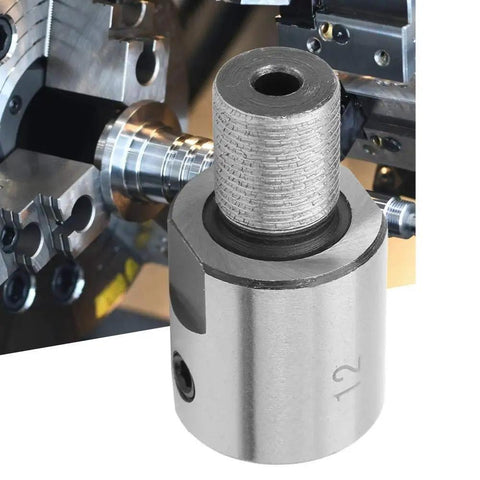 Pro Grade Stainless Steel Chuck Connecting Rod For K01-50/63 And K02-50/63 Mini Lathe Chucks M14x1 shown on a lathe machine