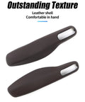 Marsala Red Leather Ride Ready Key Fob Cover For Porsche Macan Panamera 911 Cayenne 718 Cayman Boxster