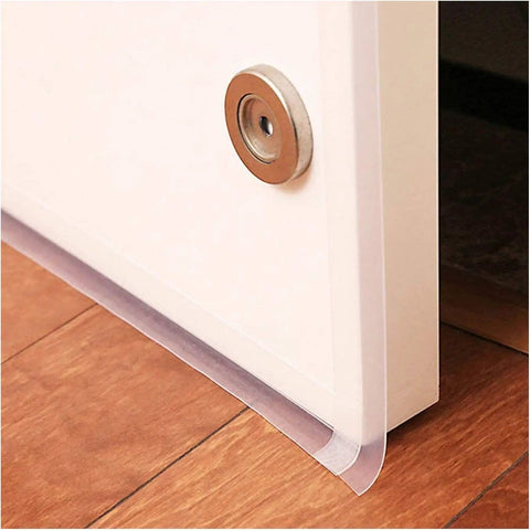 Door Bottom Seal Strip For Glass Doors And Shower Enclosures, Easy Install Weatherproof Rubber Flex Seal under white door