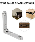 Soft Close 90 Degree Zinc Alloy Hinges For Jewelry Boxes And Miniature Furniture 10 Pcs Durable Cabinet Hardware For Wooden Chests And Cases Balacoo Diyers Home Use