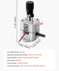 Manual Wire Stripping Machine For Scrap Copper, Portable Copper Stripper With Hand Crank Or Drill Power shown with dimensions