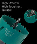 Two And Three Quarters Inch Bi Metal Hole Saw With Arbor And Bits For Fast Smooth Cuts In Wood Plastic Drywall Fiberboard