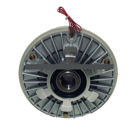 Front view of PB-12B2 Hollow Powder Brake Clutch System 12Nm 24V, showcasing durable hollow design with central wiring.