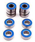 Slash Rustler Stampede Wheel Hub Ball Bearings 5x11x4mm Replacement Set Of 10 For RC Cars Traxxas HPI Associated Tamiya Kyosho And More Steel Construction Double Sealed Deep Groove Raceway For Long Lasting Performance, blue-sealed steel bearings set