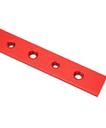 Red Anodized Aluminum T Slot Miter Track 450 Mm 18 Inch Long, Built for Pro Woodworking With 30 Type And 45 Type Slots