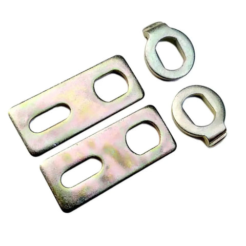 Three Pack Bike Axle Nut Set With Anti Rotation Gasket For Electric Bicycle Motor 14mm Spacer Kit Keeps Axle Tight Against Vibration