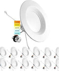 5/6 Inch LED Recessed Retrofit Downlight Kit, 14W Equivalent, Color Temperature Switchable 2700K To 5000K, Dimmable Can Lights