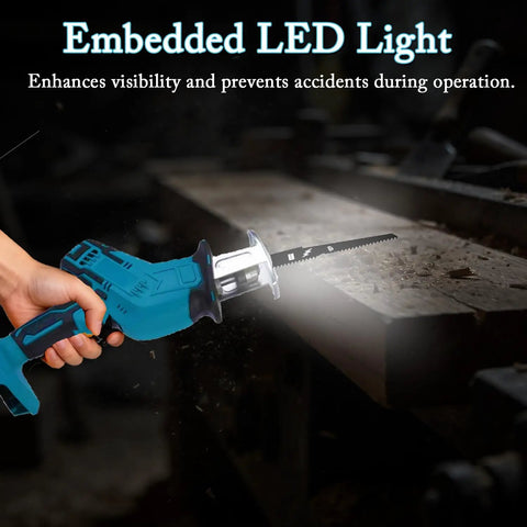 Beast Cordless Reciprocating Saw Brushless Power Tool With Variable 0 To 3000 RPM Quick Blade Change LED in workshop