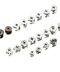 Locking Cam Lock Rock-Solid Eccentric Wheel Three-In-One Connector Nut 20pcs H Type 15mmx11.4mm durable carbon steel