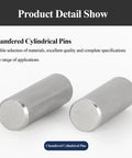 304 Stainless Steel Shelf Pins 4mm Dowel Dowels, 20 Pack Cylindrical Locating Pins, silver finish, chamfered ends