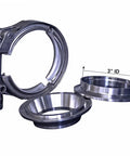 2.5 To 3 Inch Exhaust V Band Adapter Reducer Coupler Stainless Steel 3 To 2.5 Inch Header Collector Reducer Transition