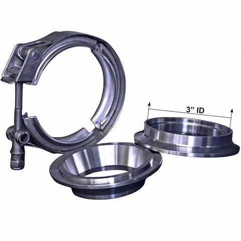 2.5 To 3 Inch Exhaust V Band Adapter Reducer Coupler Stainless Steel 3 To 2.5 Inch Header Collector Reducer Transition