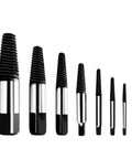 Thirteen Size Left Hand Spiral Screw And Bolt Extractor Kit with visible extractors lined up on white background