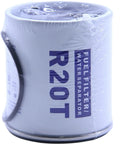 10 Micron Fuel Filter Water Separator Elements Replaces R20P 33432 P551821 BF46022O 857633 for Boat Diesels, angled view