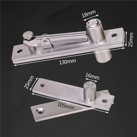 Heavy-Duty Stainless Steel Pivot Door Hinges For Wood And Aluminum Doors With 360 Degree Shaft, Silent Hydraulic Buffer shown