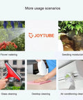 Image showing multiple usages for a 2 Liter Handheld Garden Pump Sprayer With Adjustable Brass Nozzle 68Oz Large Capacity Watering Mister.