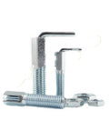 Industrial Grade Galvanized Carbon Steel Indexing Plunger L Shaped Locking Bolt With Spring Pin And Nut M12mm set of bolts and nuts