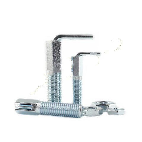 Industrial Grade Galvanized Carbon Steel Indexing Plunger L Shaped Locking Bolt With Spring Pin And Nut M12mm set of bolts and nuts