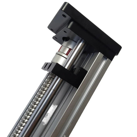 Heavy Duty 1204 Ball Screw Linear Motion Guide Rail For CNC Machines X Y Z Axis Sliding Table 250mm 300mm Stroke, close-up metal rail