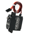 Built Tough 25Kg Brushless Digital Servo With Full Metal Gears crafted for heavy duty use, showing connector and rotation gear.