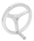 Chrome Plated Cast Iron Lathe Hand Wheel With Handle 18x200mm Round Replacement For Milling Machines Grinders And Workshop Equipment