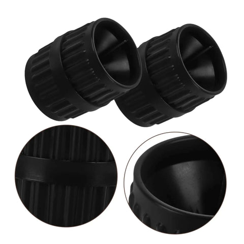 Tubing Deburring Reamer Set 2 Pcs Inner Outer Reamer Tool For Pipes Quick Chamfering Edge Removal on black background
