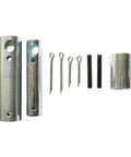 Category 2 Tractor Quick Hitch Pin Kit With Two Pins And One Bushing Sleeve For Secure 3 Point Implements And Heavy Duty Quick Attach Connection Hardware Built To Last. shown with pins and sleeve