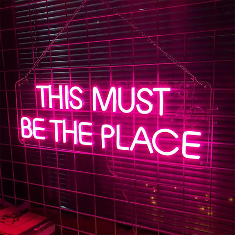 Pink Neon Sign For Bedroom Wall Decor Led Light Up Word Sign Large 24x8 Inches Bright Neon Accent For Bars Clubs Windows Hotels