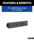 Heavy Duty 10 Inch Universal Rubber Bumper Guard Strip For Vans And Work Trucks Rear Fender Pad Bump Stop with pre-drilled holes
