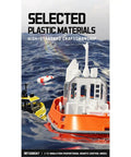 Dope 1/72 Scale RC Tugboat For Adults, 2.4GHz Remote Control Boat in ocean simulation with details of selected plastic materials.