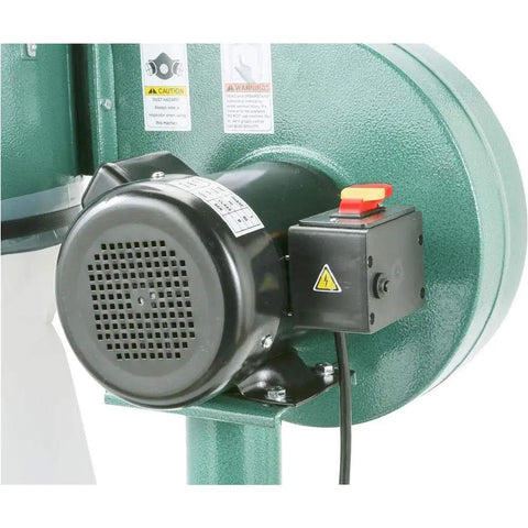 Rugged 1 HP Shop Dust Collector Built To Rip Through Nasty Sawdust And Wood Chips Fast On Job Sites While Delivering Killer Suction motor and switch