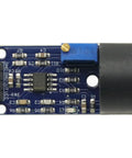 2Pcs Zmct103C AC Current Sensor Module With 5A Single Phase Active Output And Top Notch Op Amp Circuit For Dead Accurate Signal Sampling And Smooth Diy Electronics Builds, top view of PCB with components.