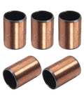 Six Pack Sleeve Bearing Set 12mm Bore 14mm OD 20mm Length Oilless Bronze Sintered Bushings For Sliding Machinery Parts Low Friction Wear Resistant Quiet Operation Printing Presses Textile Machines, six bronze sleeves