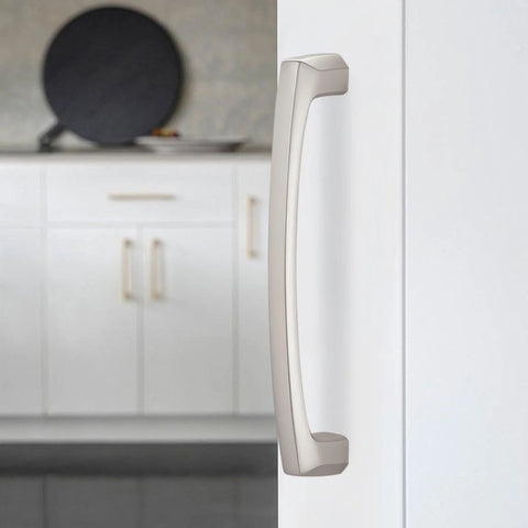10 Pack 5 Inch Brushed Satin Nickel Cabinet Handles and Drawer Pulls Zinc Alloy for Cabinets Closets Dressers Wardrobes And Home Organization Projects