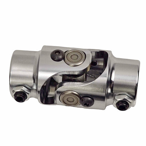 Three Quarter Inch 36 Spline to Three Quarter Inch Double D Beefy Steering Shaft U Joint Chrome Universal Joint Coupling For Vehicles