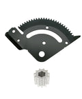 Steering Sector UC14592 With Pinion Gear Direct Fit For John Deere GX26220 and tractors, black plate with gear wheel