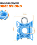 Dimensions of the Sliding Jaw Window Regulator Kit With Clips For Volvo 740 960 S60 S80 S90 XC70 XC90 1992 Through 2009