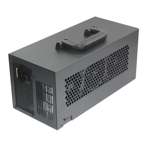 Heavy Duty Usb C External Gpu Dock Supporting Four Graphics Cards For Lightning Fast Gaming And Seamless 4K Video Editing side view with sturdy metal chassis.