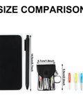 40 Set Mini Screwdriver Keychain Kit With Portable Pouch And Snap Hook Includes 3 Colorful Mini Screwdrivers Size Comparison