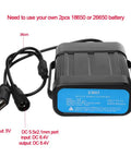 Kickass Slick IPX7 8.4V Rechargeable Battery Pack For Bikes And Cycling Headlamps showing waterproof power box with USB output.