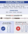 Compatibility chart for Upgraded NACS to CCS Adapter With 500A 1000V Fast Charge For Tesla Supercharging Your CCS Electric Vehicle.