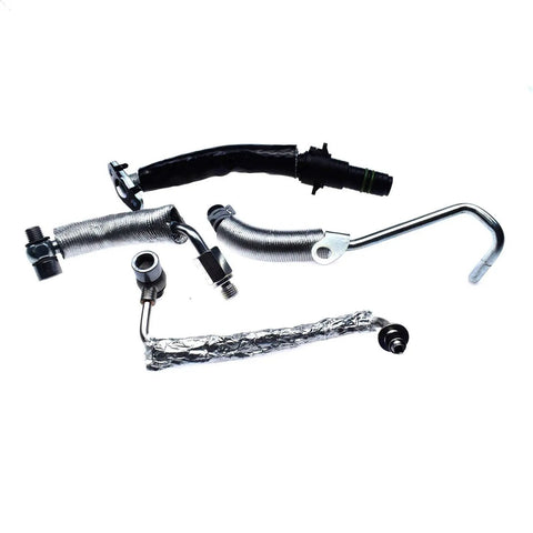 Upgrade Your Ride With This Ultimate 4 Piece Oil Return Drain And Feed Pipe Kit Perfect For Chevrolet Cruze Sonic Trax Encore 1.4L Engines Ensuring Rock Solid Stability And Super Easy Installation While You Keep The Flow Moving Smooth Like The Best Of. 4-piece metal oil pipe kit