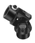 Black Steering Universal Joint Shaft Three Quarters Inch Double D And V Triangle U Joint Length 83mm 4000rpm Max 35 Degree Working Angle.