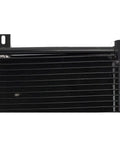 Heavy Duty Transmission Oil Cooler for Dodge Ram 2500 3500 1995-2001 with 5.9L Engine, black finned metal cooler with mounting tab