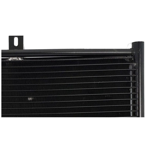 Heavy Duty Transmission Oil Cooler for Dodge Ram 2500 3500 1995-2001 with 5.9L Engine, black finned metal cooler with mounting tab