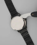 Pro Grade Watch Back Opener Tool And Case Knife With 20mm Fit Aluminum Handle Bezel Removal Tool in use on watch case