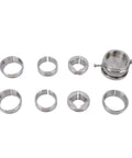 8 Piece Watch Movement Holder Kit With Main Support For 2824 2671 7750 2000 8500 3100 3135 Movements, stainless steel parts.
