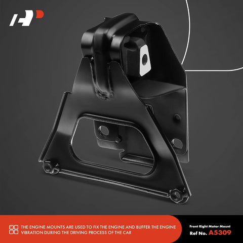 Four Front Left Right Engine Motor Mount Torque Strut Set for V6 3.8L Cars Direct Fit for Impala Monte Carlo GM Models